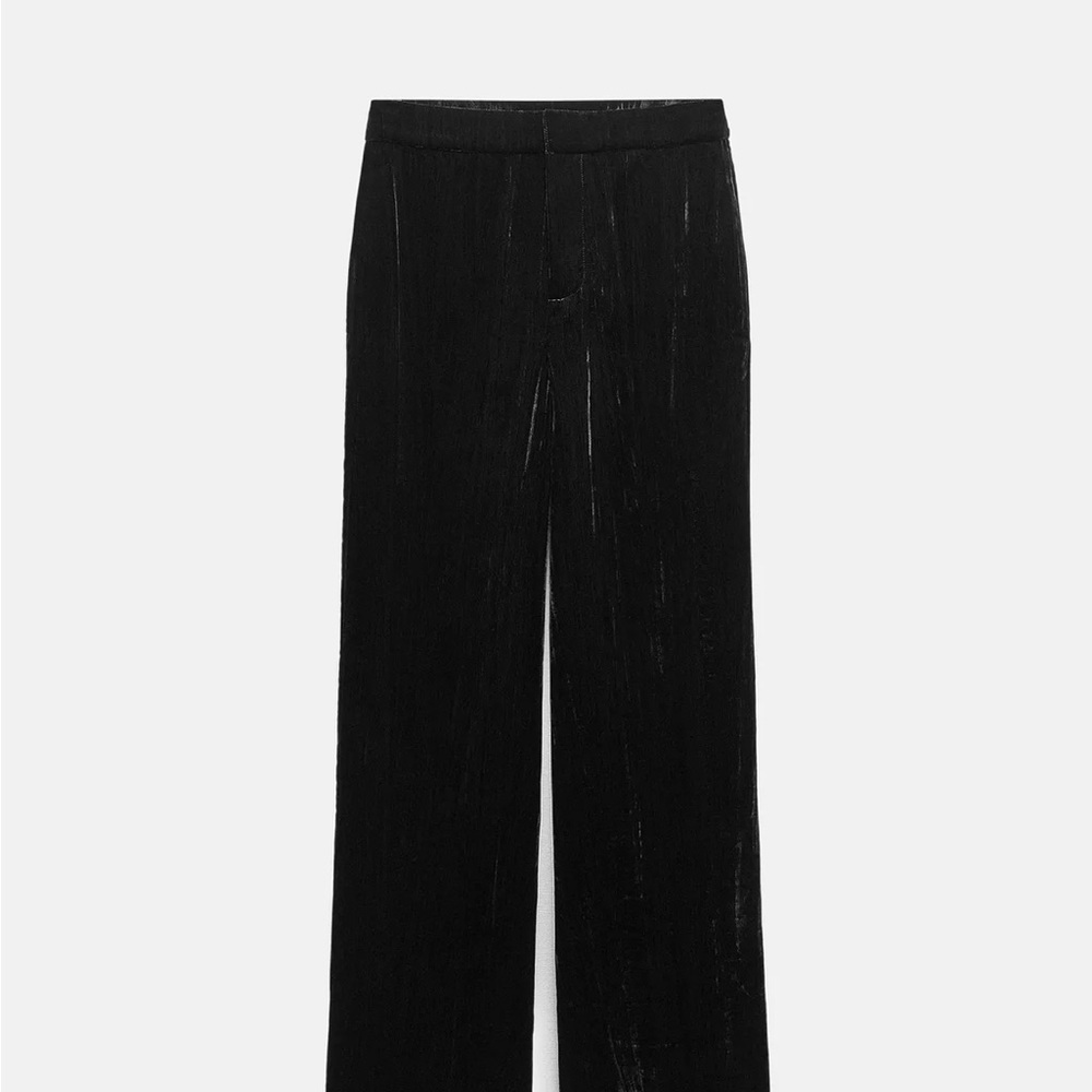 Elegant Black Velvet Pants
